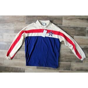 $1,595 NWT Gucci Star GG Printed Cotton Striped Collared Sweatshirt Size XL